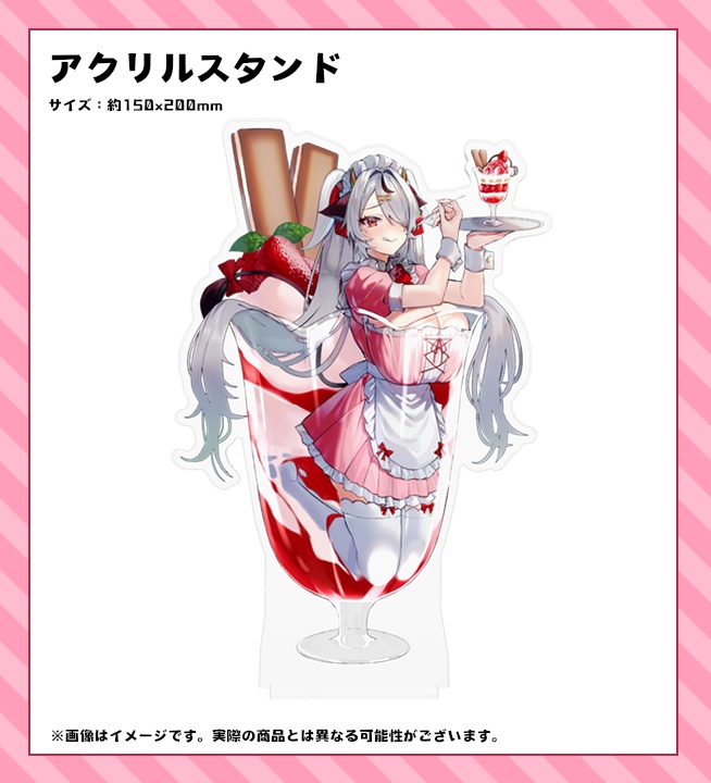 【受付終了しました！】スミナガシ先生描き下ろし！メイド麻呂太ちゃんアクリルスタンド＆麻呂太ちゃん缶バッチ【まろたちゃんねる】