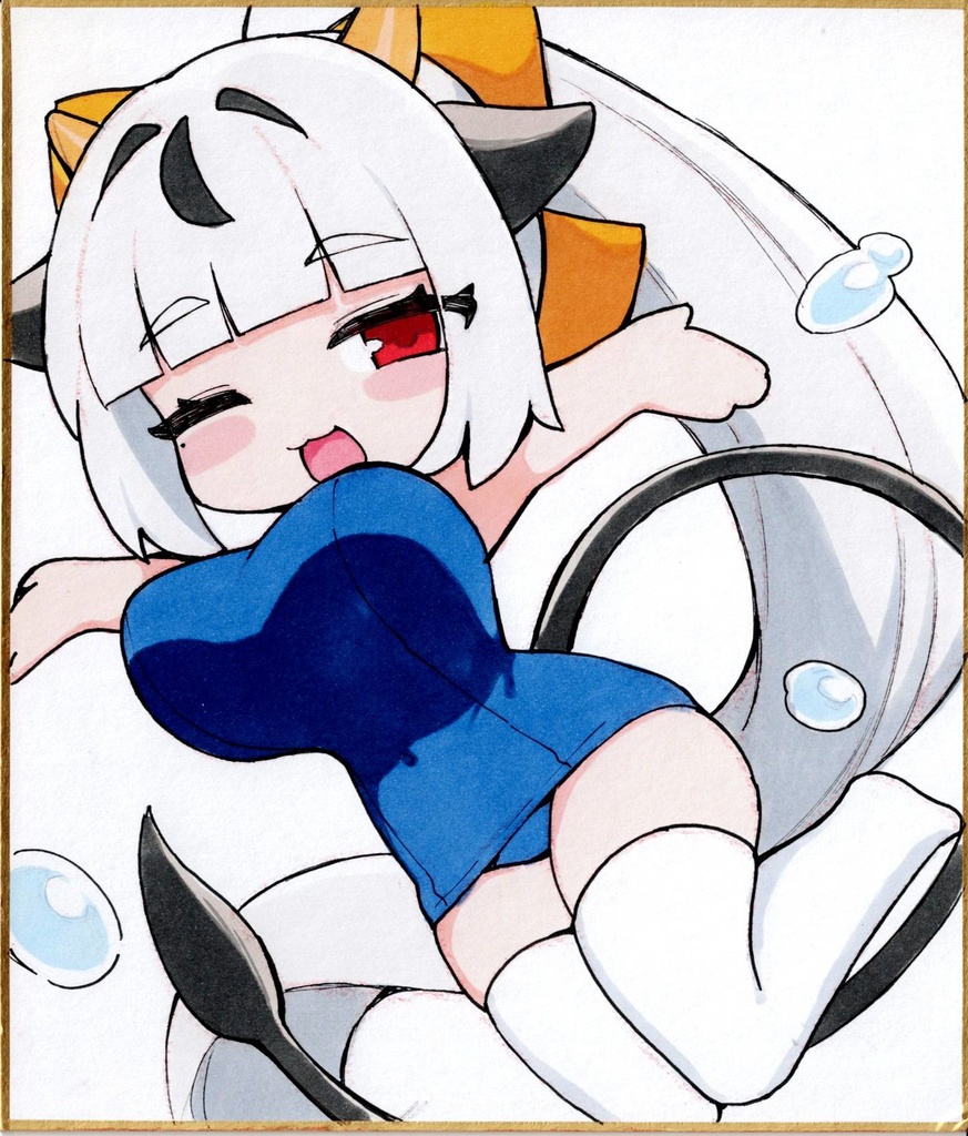 一点モノ!麻呂太ちゃん直筆アナログ色紙