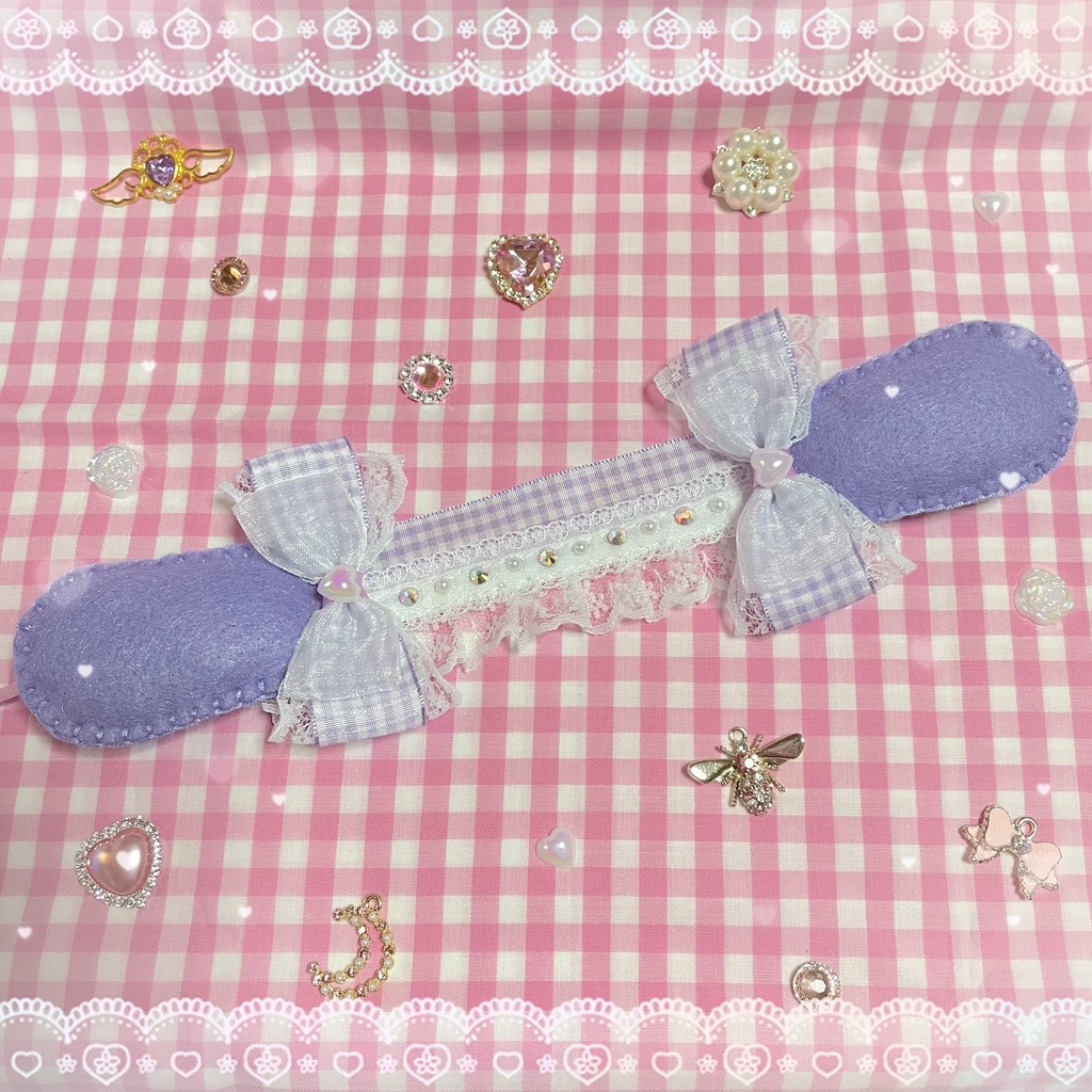 ぬいぐるみ ヘッドドレス 紫 パープル 💜