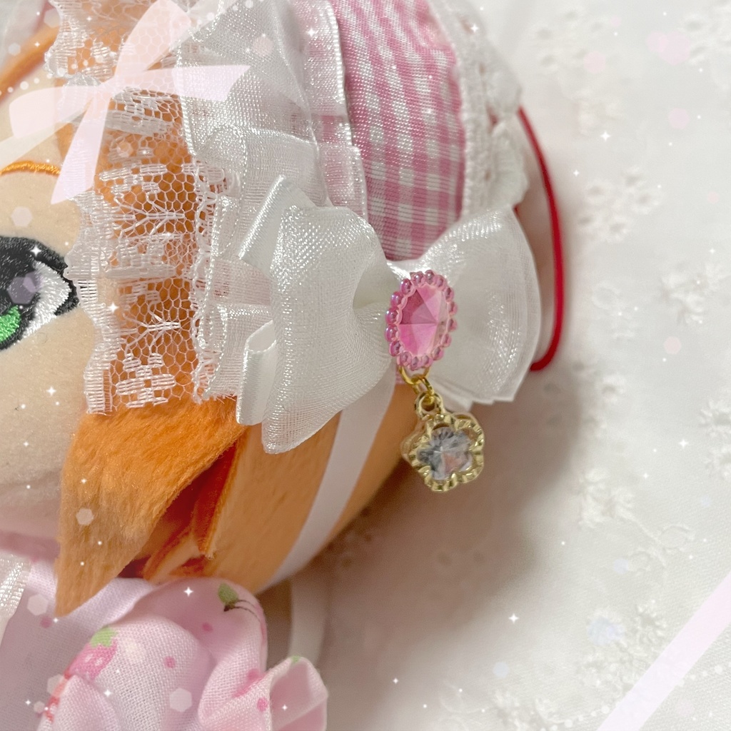 ぬいぐるみ ヘッドドレス ❤︎ ぴんく ❤︎
