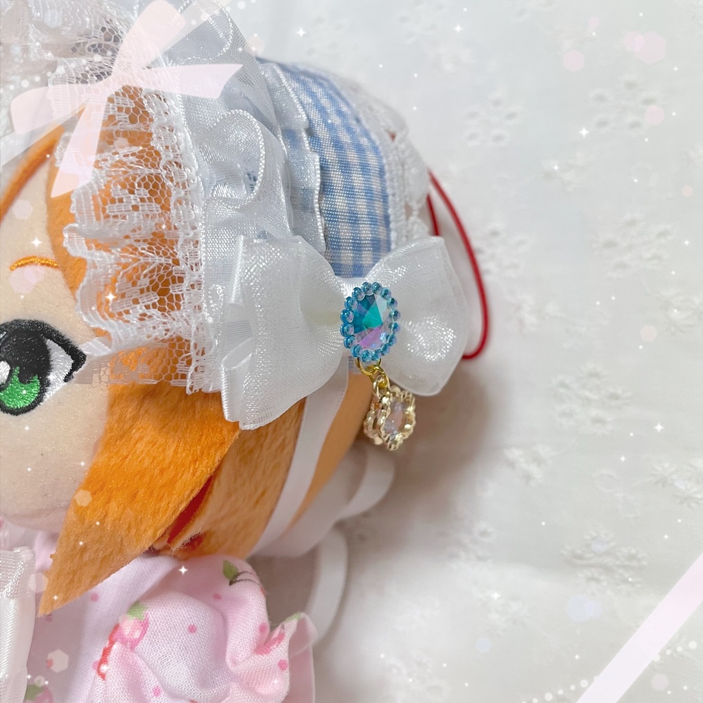 ぬいぐるみ ヘッドドレス ❤︎ みずいろ ❤︎