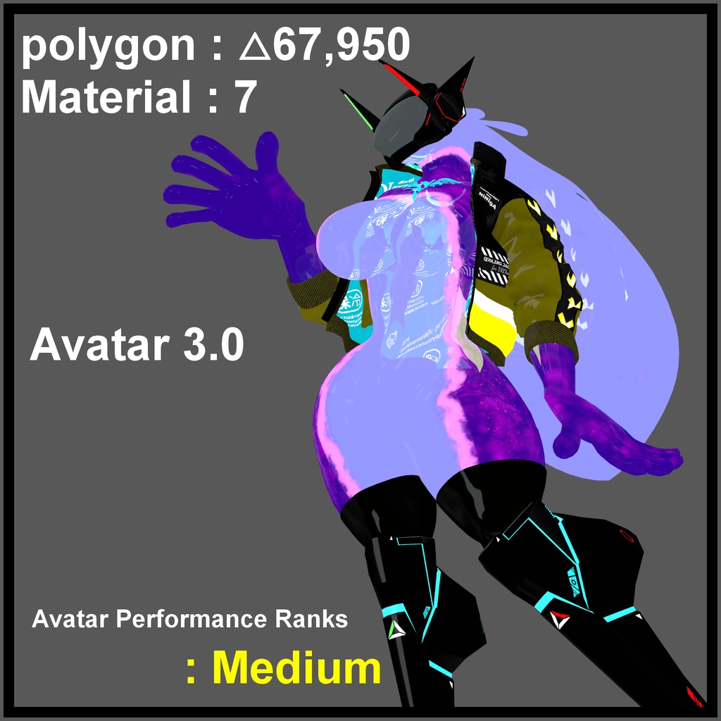 【VRChat想定】UnknownGirl : 001 NiNigA