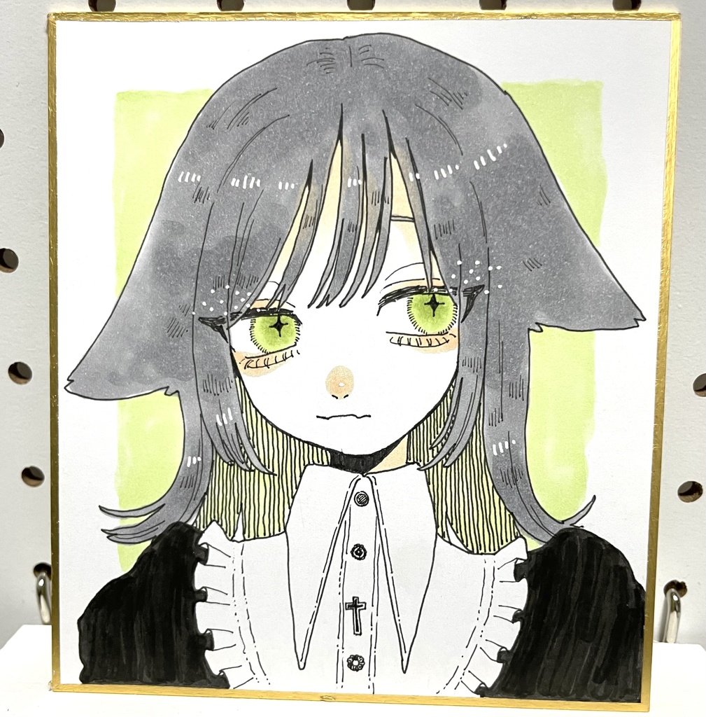 色紙(くろねこ)