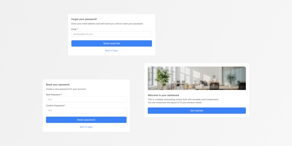 Web UI Card Templates for Figma