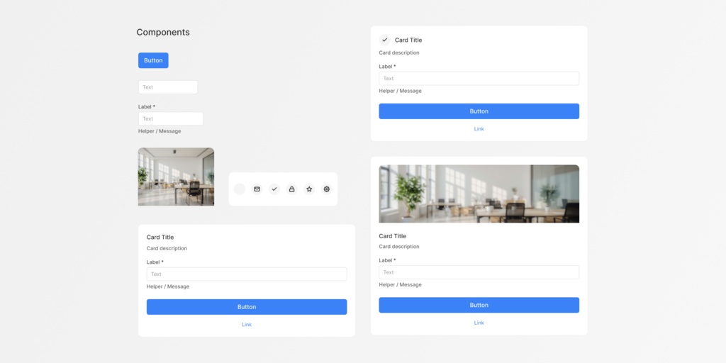 Web UI Card Templates for Figma