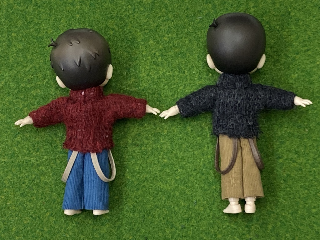 オビツ11用コーデュロイストレートパンツ