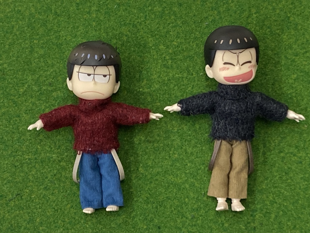 オビツ11用コーデュロイストレートパンツ