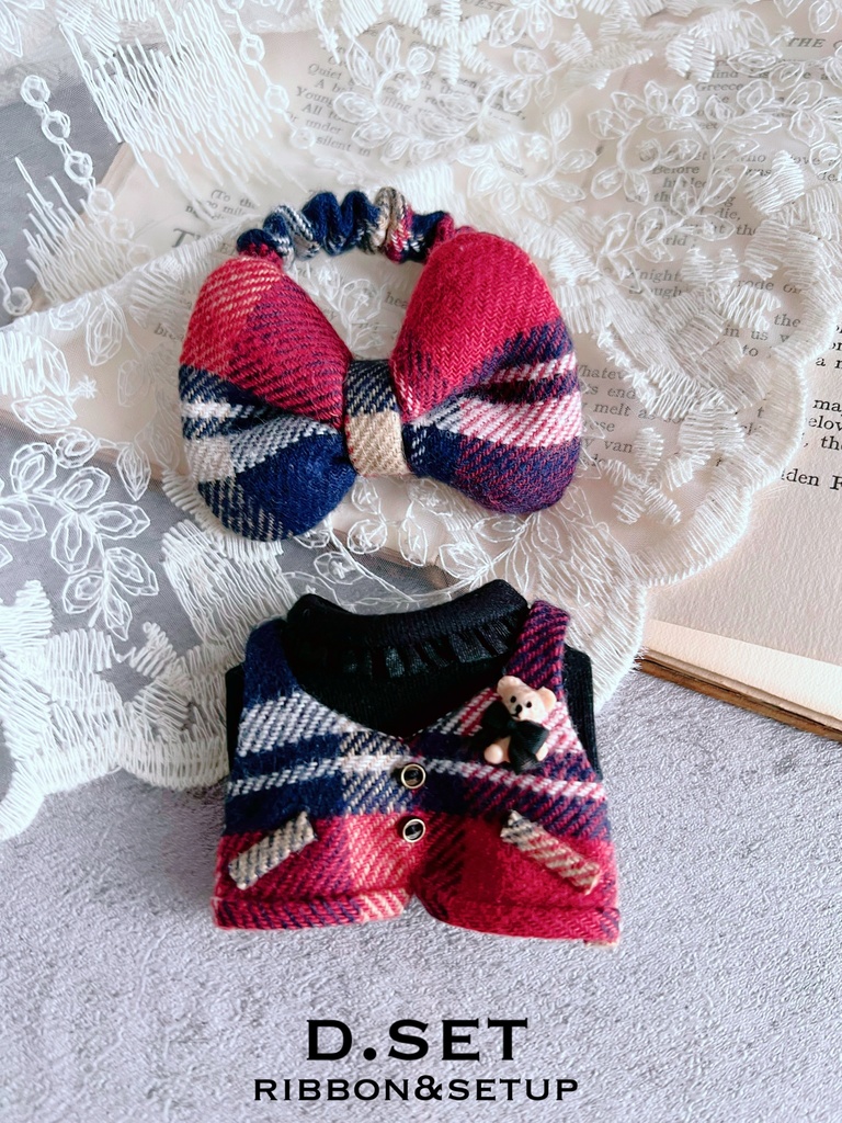 check set up(リボン&セットアップ)