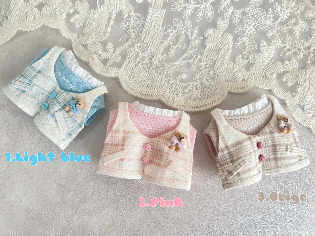 pastel colors overalls set.