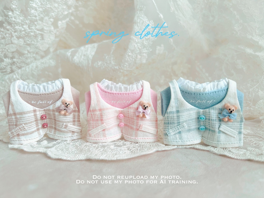 pastel colors overalls set.