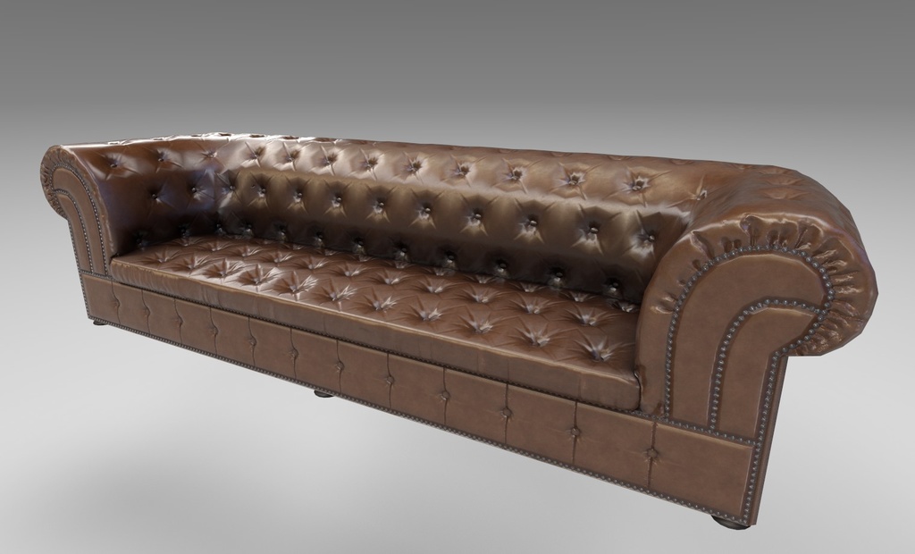 ありがちなチェスターフィールドソファ