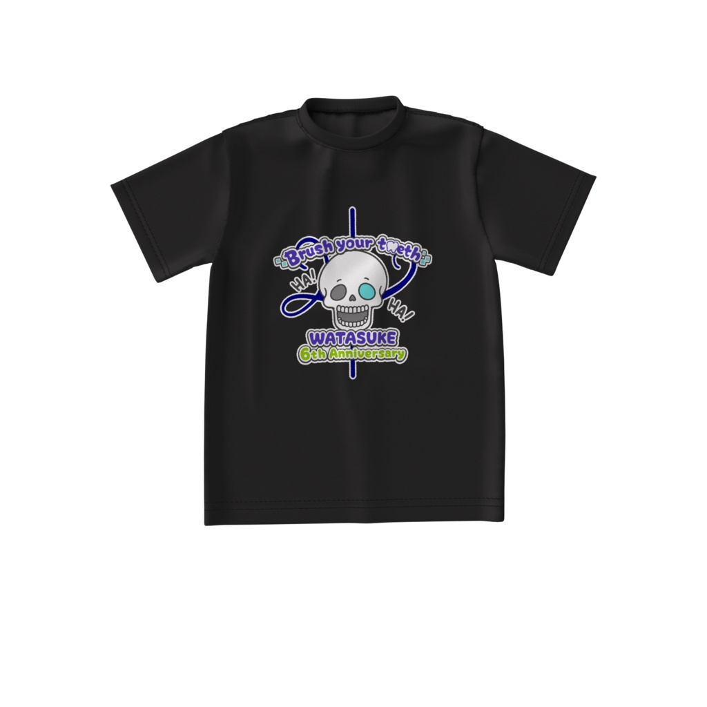 わたすけ6周年記念Tシャツ(ビッグシルエット黒)
