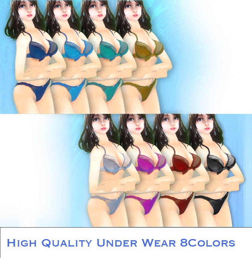 リアル高品質下着 RICH COLOR 全8色 VRoid用