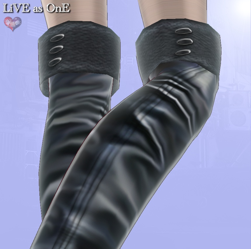 ニーハイ・リアルレザーブーツ セット&単体 VRoid用