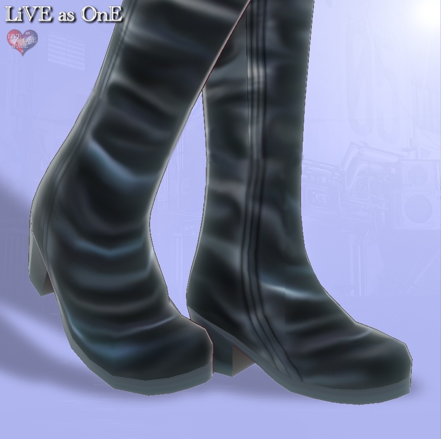 ニーハイ・リアルレザーブーツ セット&単体 VRoid用