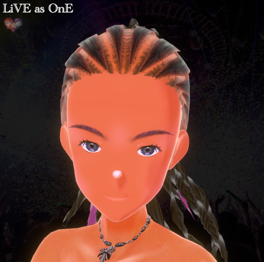 コーンロウ風編み込みヘアー Vroid 髪型