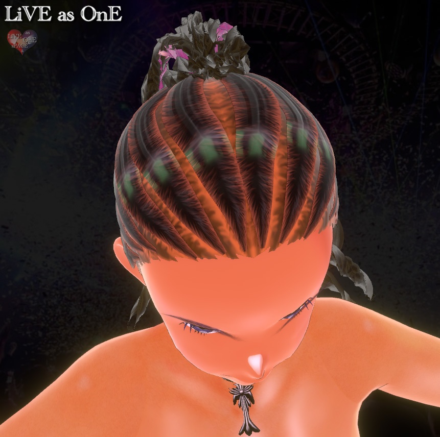 コーンロウ風編み込みヘアー Vroid 髪型