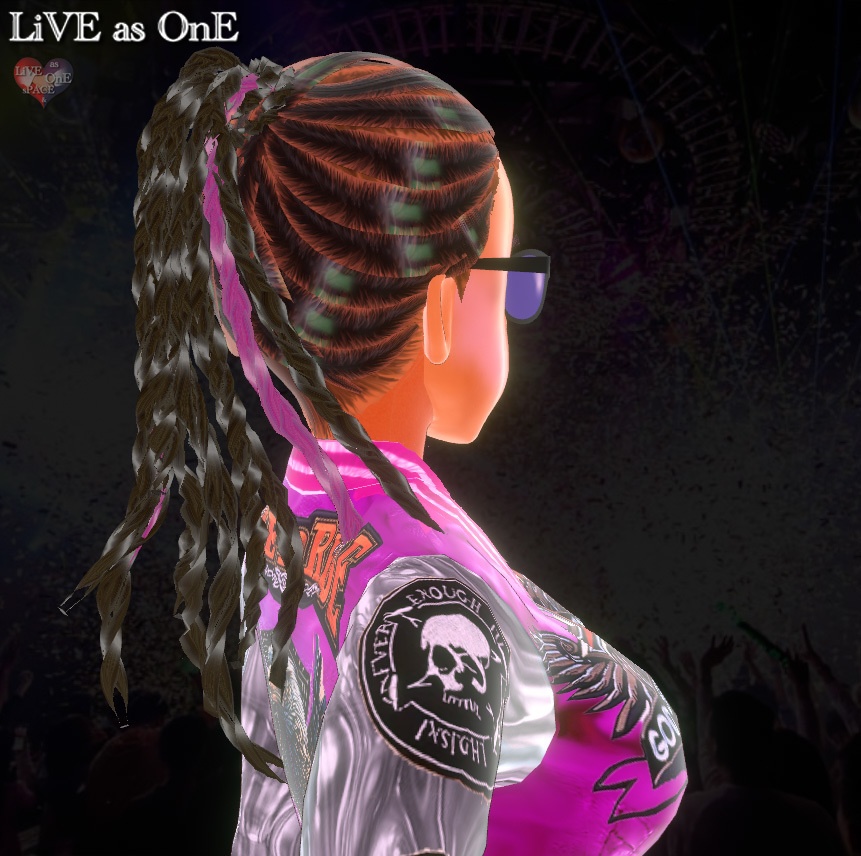 コーンロウ風編み込みヘアー Vroid 髪型