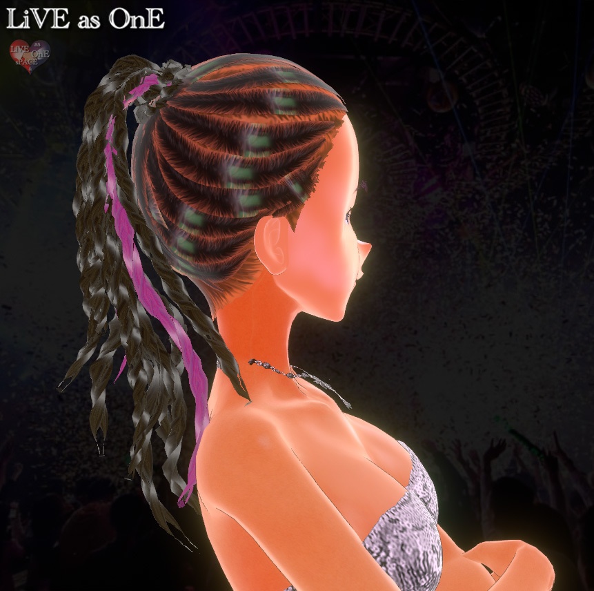 コーンロウ風編み込みヘアー Vroid 髪型