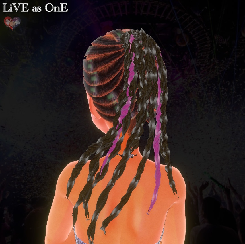 コーンロウ風編み込みヘアー Vroid 髪型