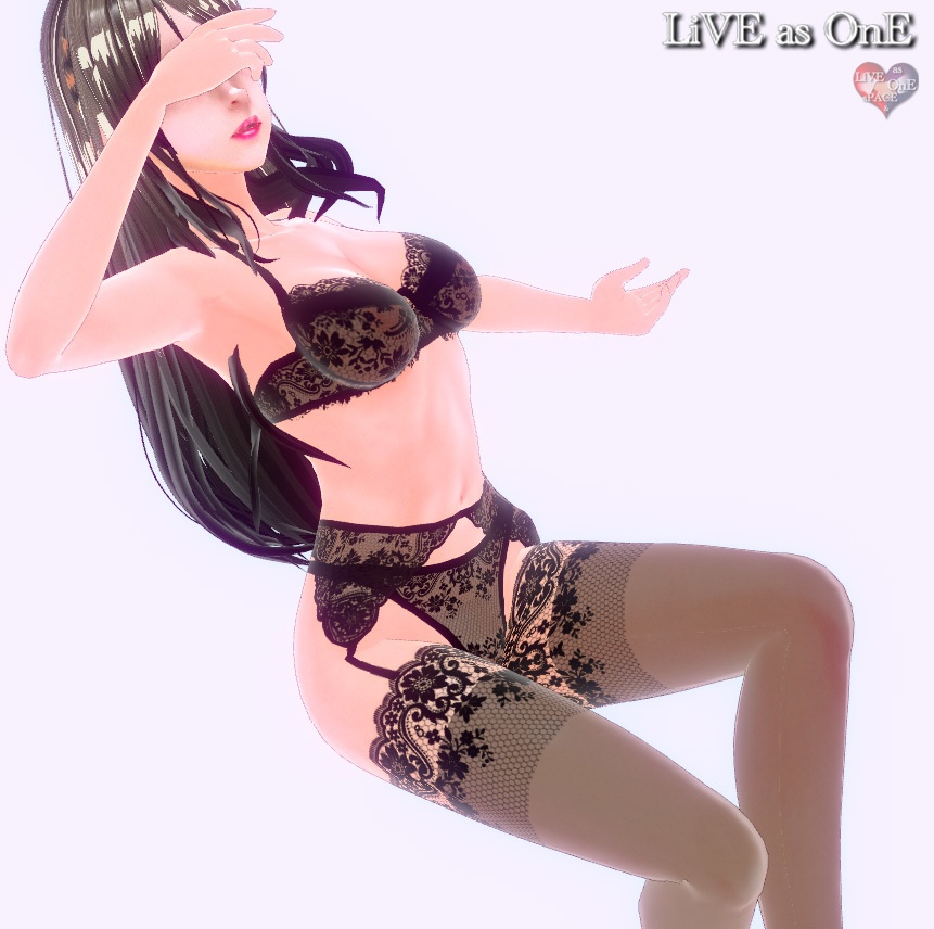 取り外し可能 高級ランジェリー4点セット7色! Vroid 下着