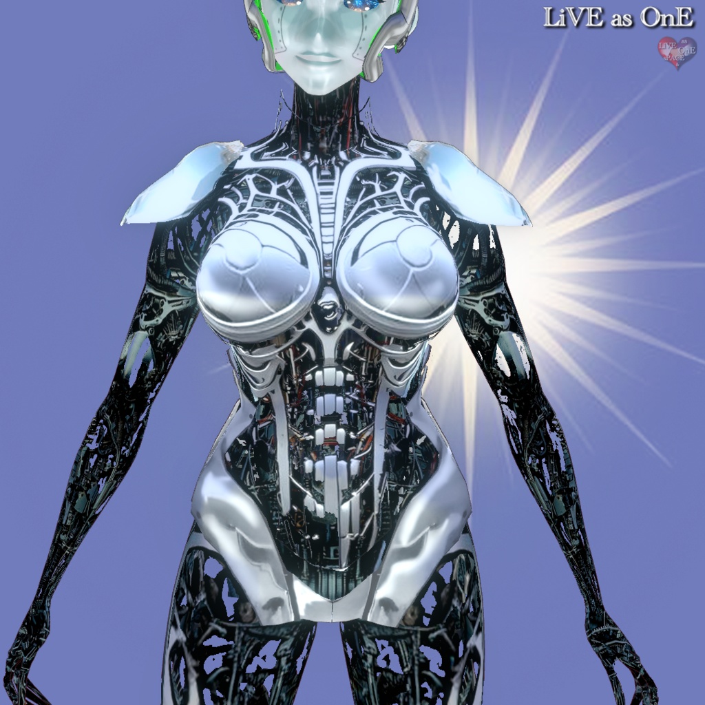 超リアル アンドロイド コスプレ&3Dモデル セット VRoid用