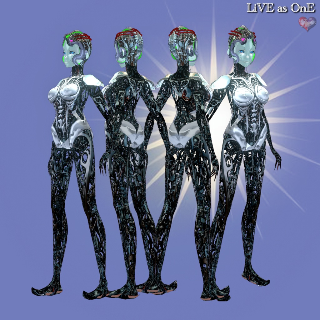 超リアル アンドロイド コスプレ&3Dモデル セット VRoid用