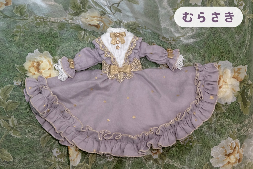 ダブルガーゼナイトドレス セット 『月見る羊』1/6