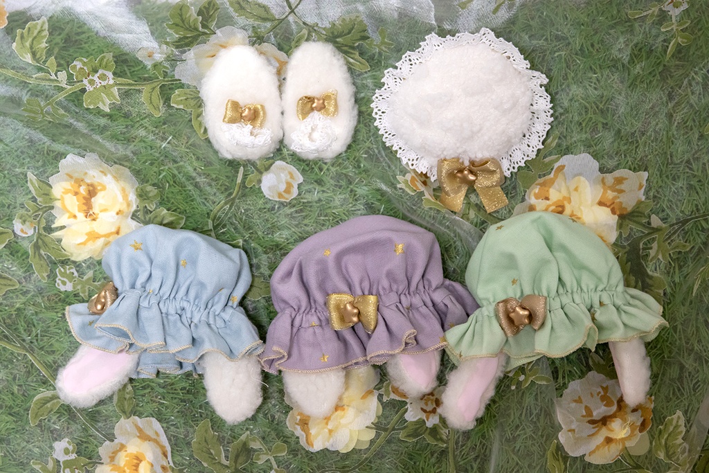 ダブルガーゼナイトドレス セット 『月見る羊』1/6