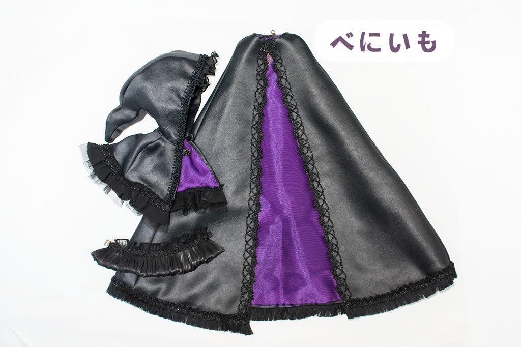 小悪魔ゴシック マント&ケープ『みっどないと・はろうぃん』1/4