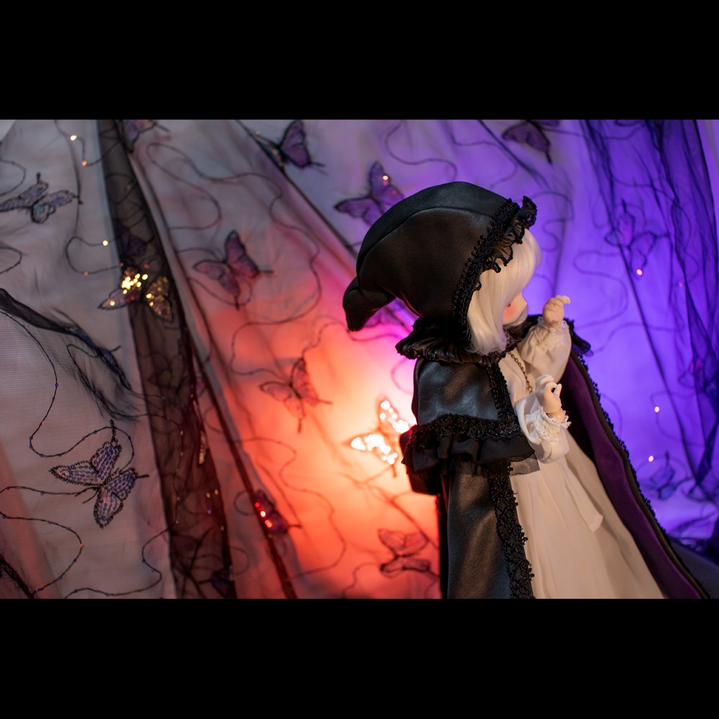 小悪魔ゴシック マント&ケープ『みっどないと・はろうぃん』1/4