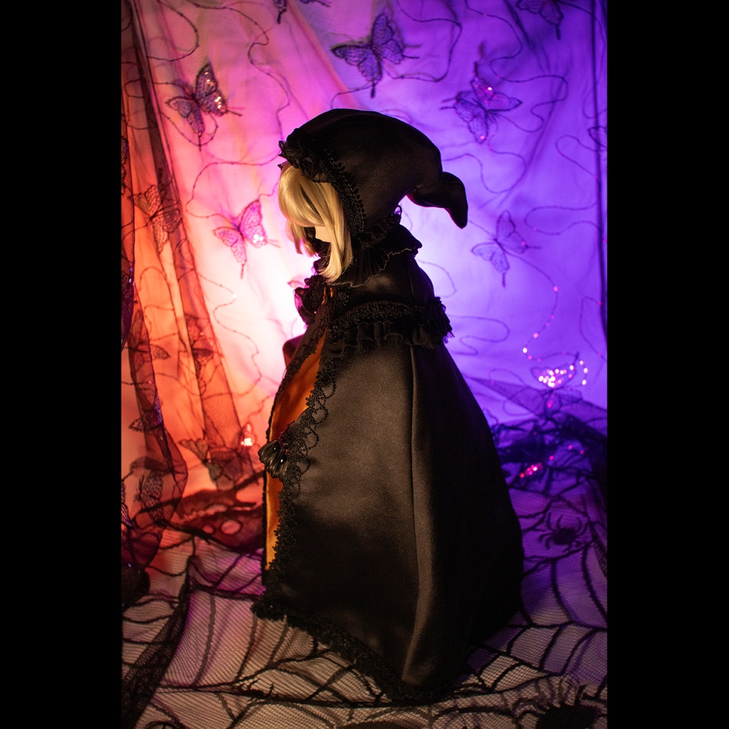 小悪魔ゴシック マント&ケープ『みっどないと・はろうぃん』1/4