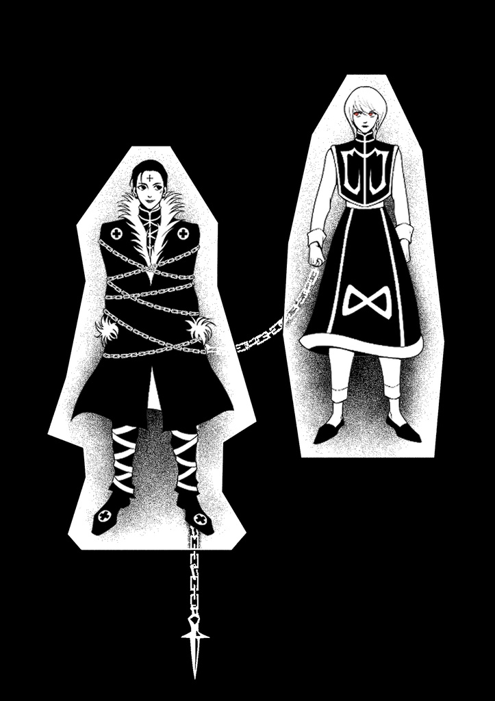 クロロ×クラピカ アクリルバッジ / Chrollo × Kurapika Acrylic Badge
