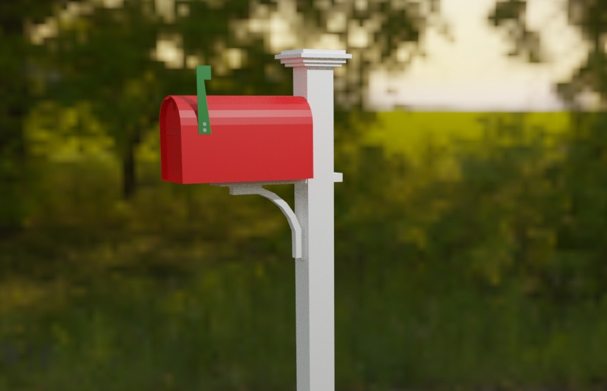 郵便受け（赤・黒）／Mailbox（Red・Black）