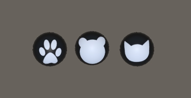 動物柄ボタン／Animal Printed Button 
