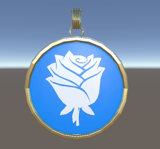 薔薇レリーフペンダント／Rose Pendant