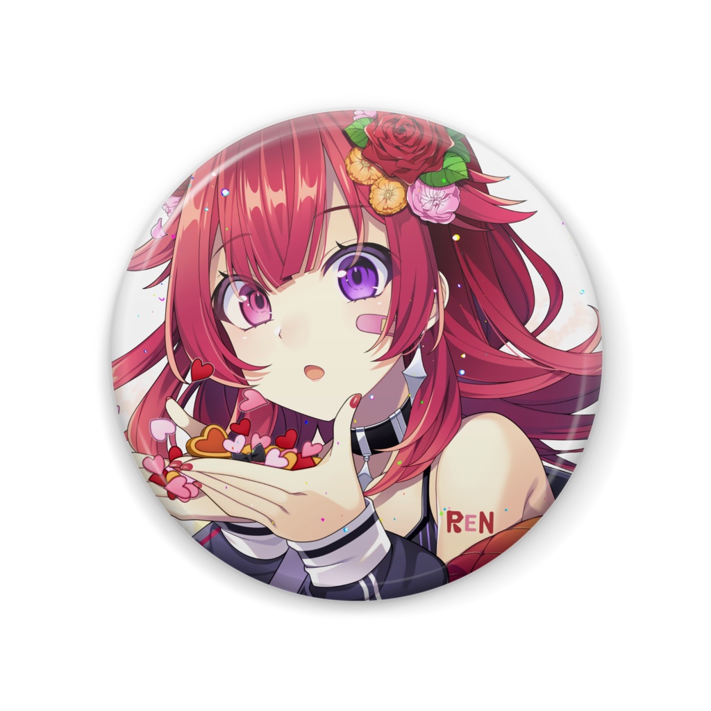 暁れん缶バッジ（愛言葉Ⅲ）