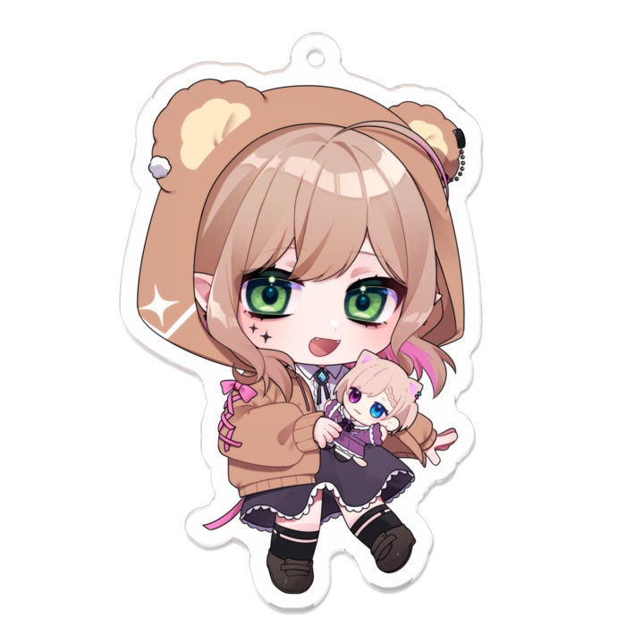 ココパピアクキー《 どうぶつさんパーカー 》