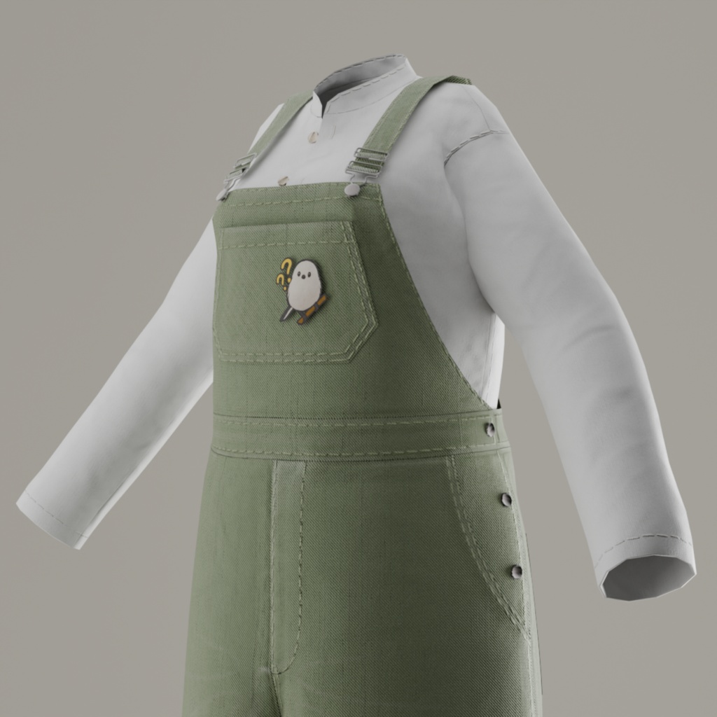 【Lapwing/しなの対応】ミリタリーオーバーオール