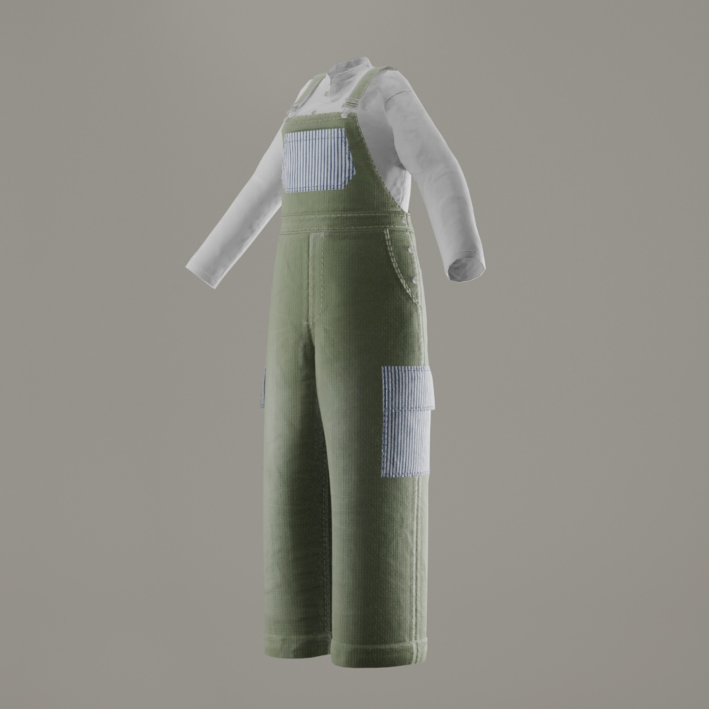 【Lapwing/しなの対応】ミリタリーオーバーオール