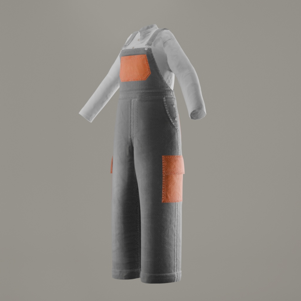 【Lapwing/しなの対応】ミリタリーオーバーオール