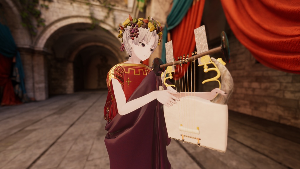 【KALNE/レティニア対応】キトンと竪琴の風雅なコレクション