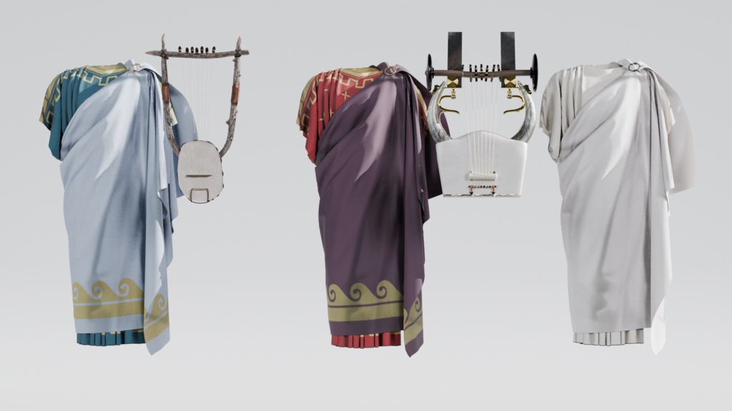 【KALNE／レティニア対応】キトンと竪琴の風雅なコレクション