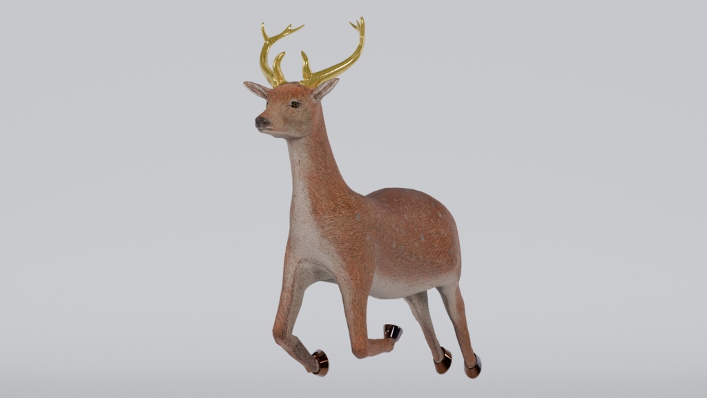 【3Dペットアバター】アクタイオン（アルテミスの鹿）
