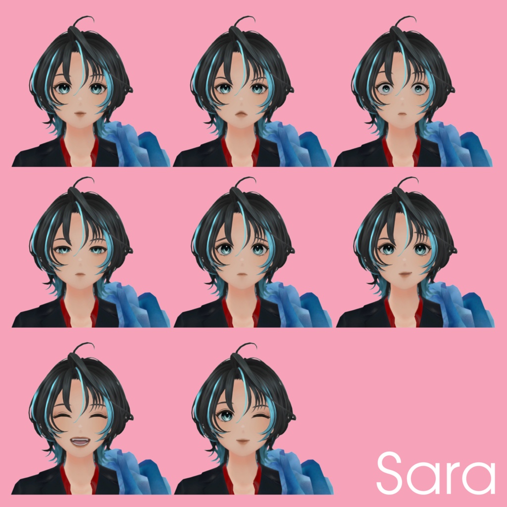 オリジナル3Dモデル「紗羅」+「紗羅素体」