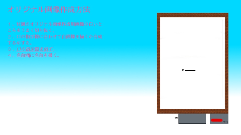 喋る絵画アバター