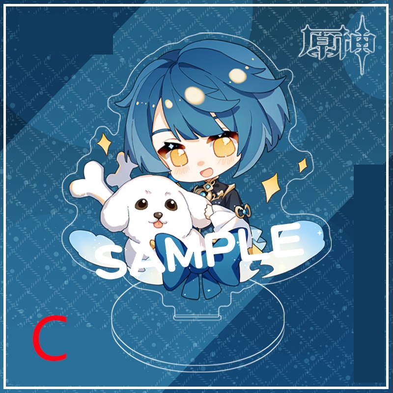 Genshin Impact genshinimpact 原神 ガイア ガイア・アルベリヒ 胡桃 フータオ 行秋 タルタリヤ 甘雨 バーバラ クレー 刻晴 空 蛍 凝光 パイモン 鍾離 魈 ジン ウェンティ 七七 重雲 アクリルスタンド