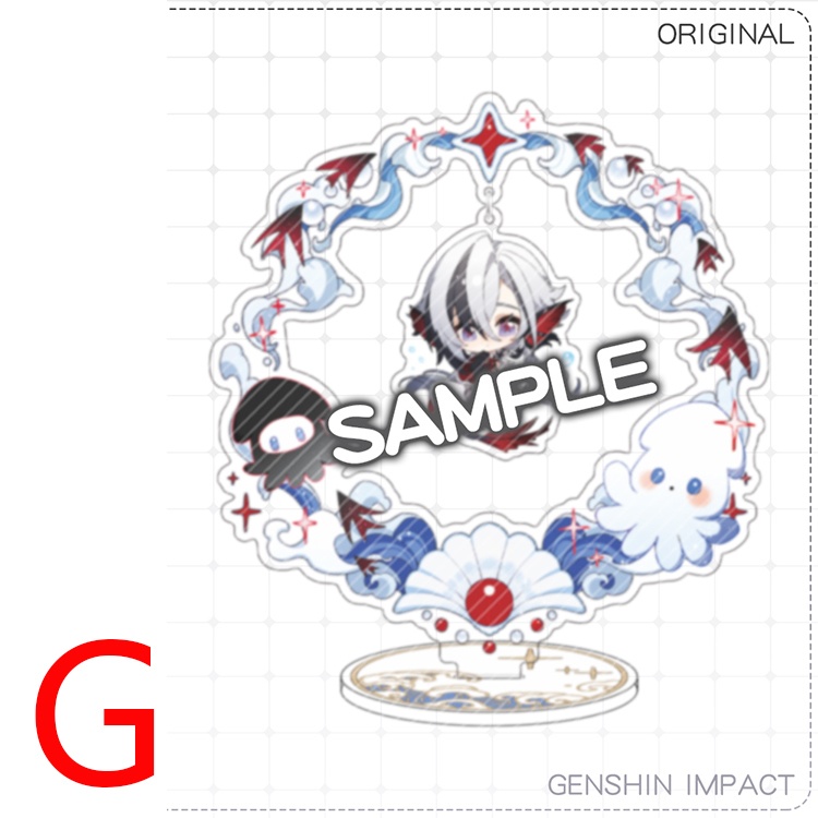 Genshin Impact genshinimpact 原神 甘雨 カーヴェ 申鶴 ティナリ 宵宮 荒瀧一斗 リオセスリ シグウィン アルレッキーノ 召使い リネット アクリルスタンド