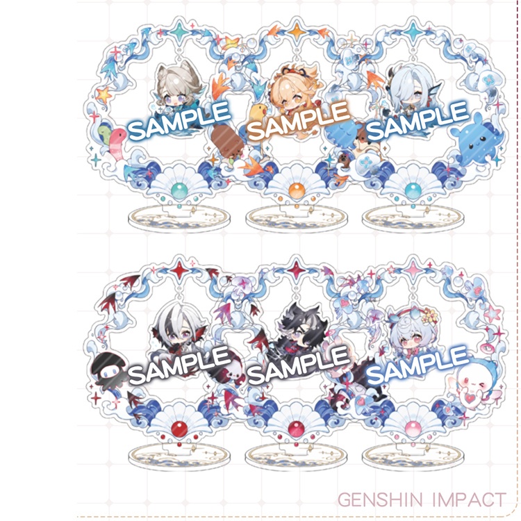 Genshin Impact genshinimpact 原神 甘雨 カーヴェ 申鶴 ティナリ 宵宮 荒瀧一斗 リオセスリ シグウィン アルレッキーノ 召使い リネット アクリルスタンド