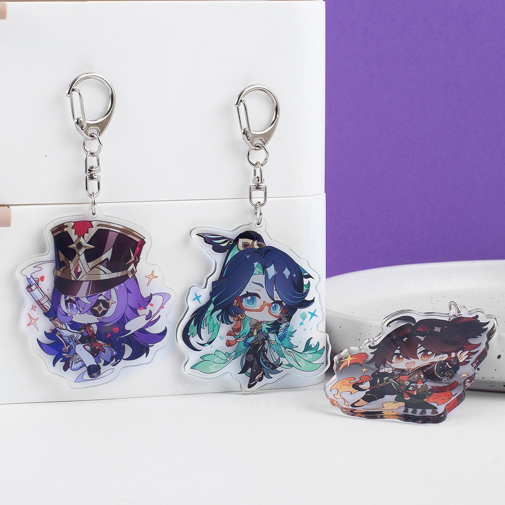 Genshin Impact genshinimpact 原神 閑雲 闲云 シュヴルーズ 千織 嘉明 アクリルキーホルダー